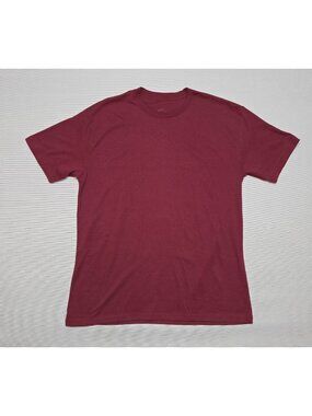True Classic Men's Crew Neck Shirt Short Sleeve Dark Maroon Size Large  New